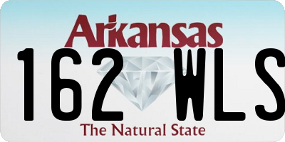 AR license plate 162WLS