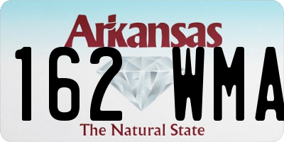 AR license plate 162WMA
