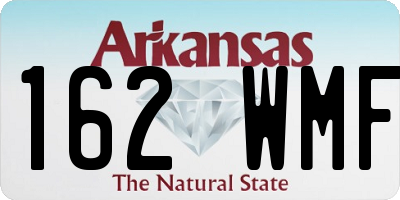 AR license plate 162WMF