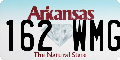 AR license plate 162WMG
