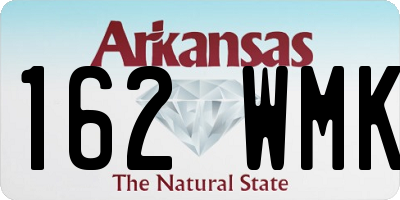 AR license plate 162WMK