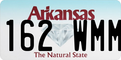 AR license plate 162WMM