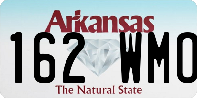 AR license plate 162WMO