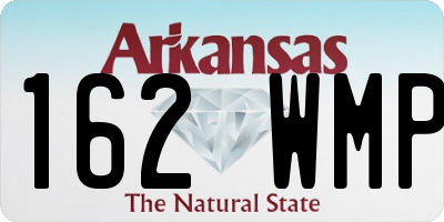 AR license plate 162WMP
