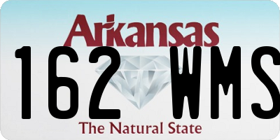 AR license plate 162WMS