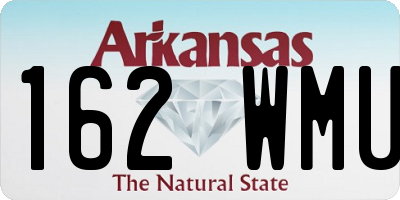 AR license plate 162WMU