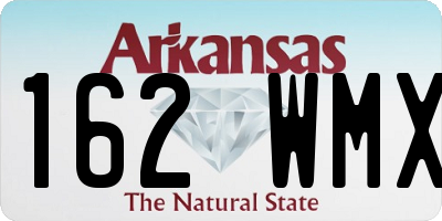 AR license plate 162WMX