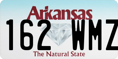AR license plate 162WMZ