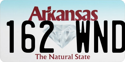 AR license plate 162WND
