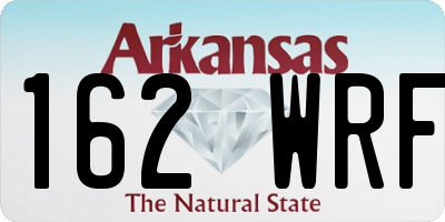 AR license plate 162WRF