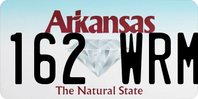 AR license plate 162WRM