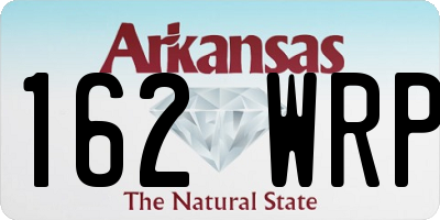 AR license plate 162WRP