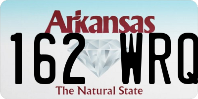 AR license plate 162WRQ