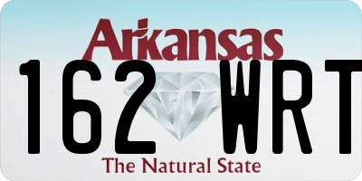 AR license plate 162WRT
