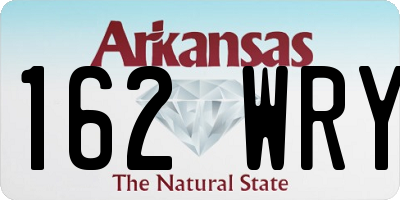 AR license plate 162WRY