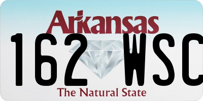 AR license plate 162WSC