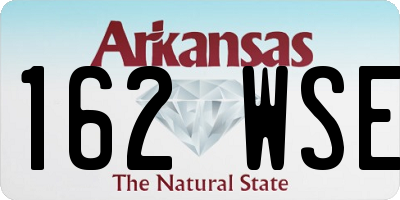 AR license plate 162WSE