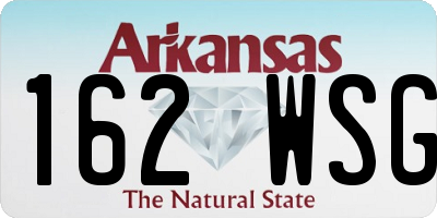 AR license plate 162WSG