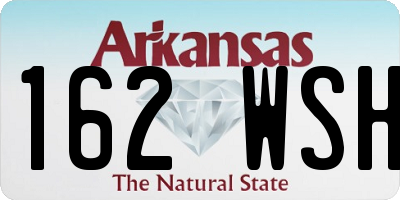 AR license plate 162WSH