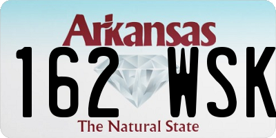 AR license plate 162WSK