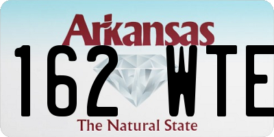 AR license plate 162WTE