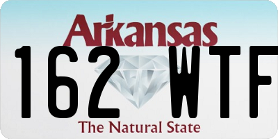 AR license plate 162WTF