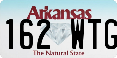 AR license plate 162WTG