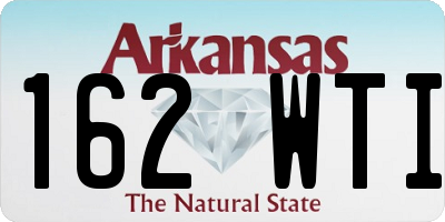 AR license plate 162WTI