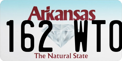 AR license plate 162WTO