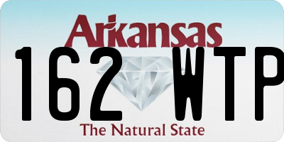 AR license plate 162WTP