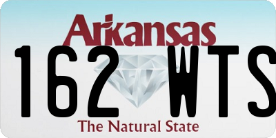 AR license plate 162WTS