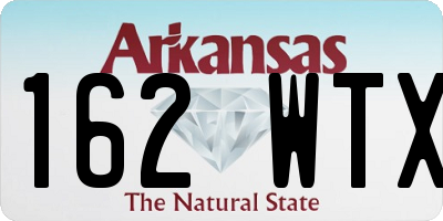 AR license plate 162WTX