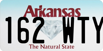 AR license plate 162WTY