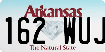 AR license plate 162WUJ