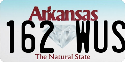 AR license plate 162WUS