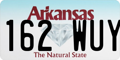 AR license plate 162WUY