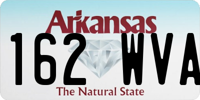 AR license plate 162WVA