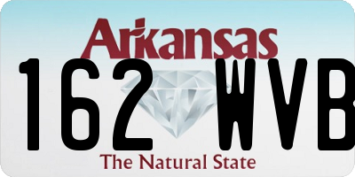 AR license plate 162WVB