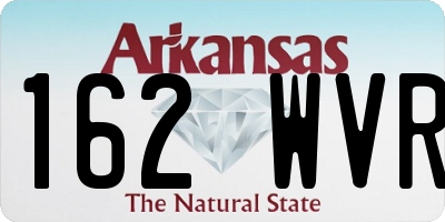 AR license plate 162WVR