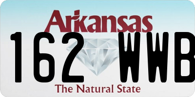 AR license plate 162WWB