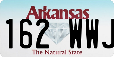 AR license plate 162WWJ