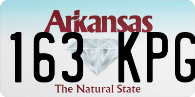 AR license plate 163KPG