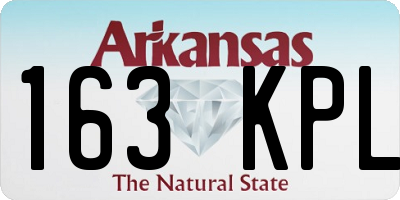 AR license plate 163KPL