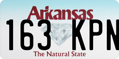 AR license plate 163KPN