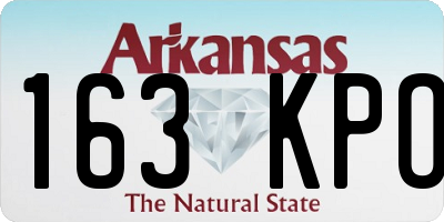 AR license plate 163KPO