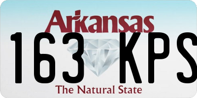 AR license plate 163KPS