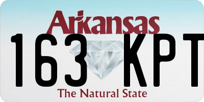 AR license plate 163KPT