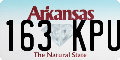 AR license plate 163KPU