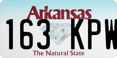 AR license plate 163KPW