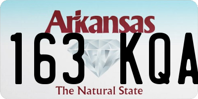 AR license plate 163KQA